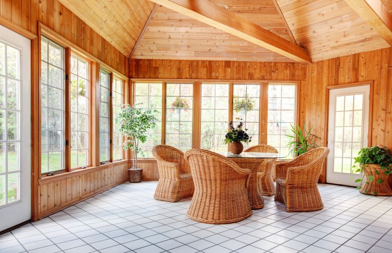 Beautiful Sunroom Finish